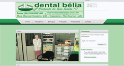 Desktop Screenshot of dentalbelia.com.br